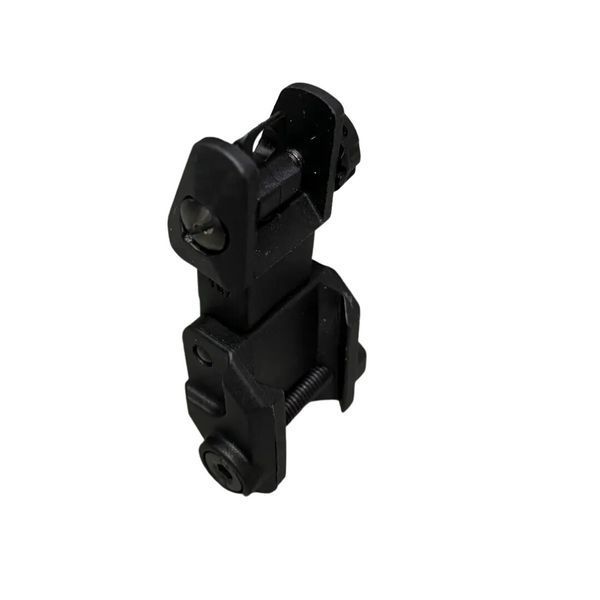 DLG TACTICAL (DLG-167) High Front and Rear Sight Set, Black, Detachable on Picatinny, Flip-up