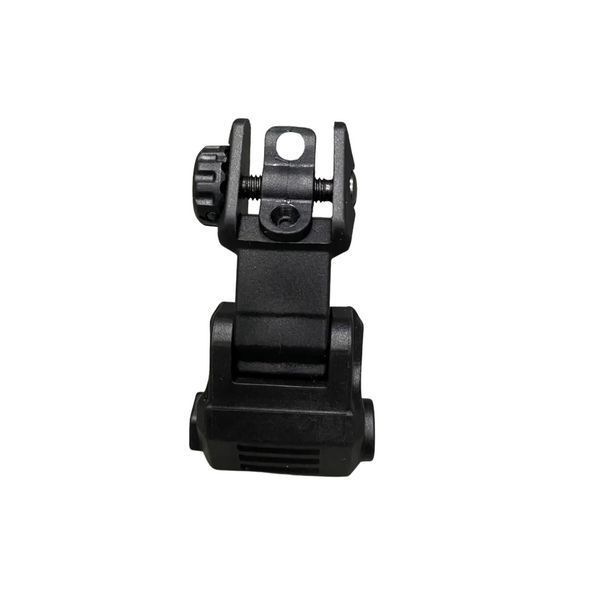 DLG TACTICAL (DLG-167) High Front and Rear Sight Set, Black, Detachable on Picatinny, Flip-up