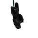 DLG TACTICAL (DLG-167) High Front and Rear Sight Set, Black, Detachable on Picatinny, Flip-up