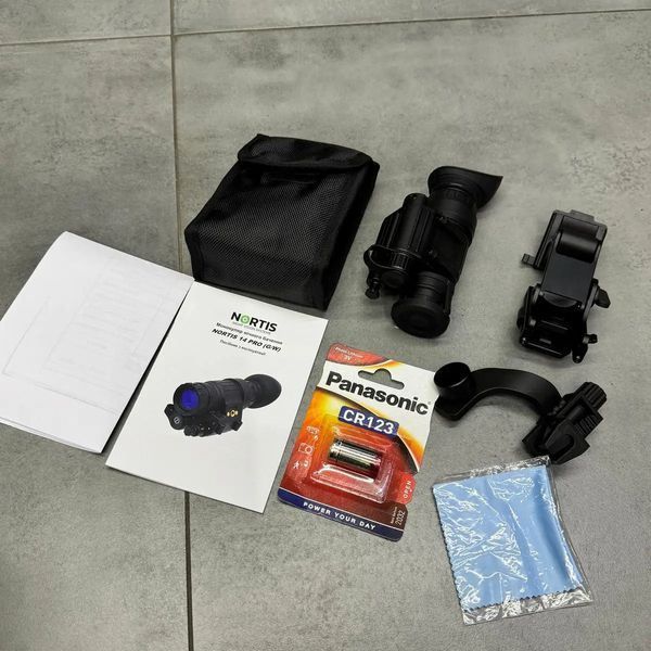 Монокуляр ночного видения NORTIS Night Vision Monocular 14 PRO kit (Gen2+ IIT GTX White), ПНВ, белый фосфор 5780 фото