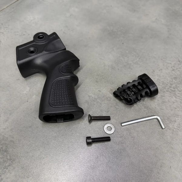 Рукоятка пістолетна для BAIKAL MP-155/156/135, DLG Tactical DLG-100, з відсіком та гніздами для кріплення ременя 6160 фото