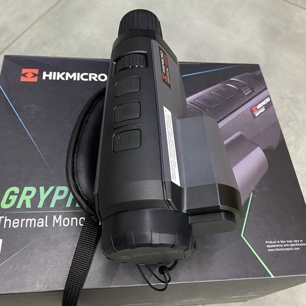 Thermal imaging monocular HikMicro Gryphon GH25L LRF, 1200 m, 25 mm, laser rangefinder (600 m), digital camera 1080p, Wi-Fi