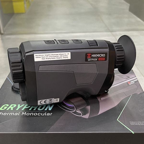 Тепловизионный монокуляр HikMicro Gryphon GH25, 25 мм, цифровая камера 1080p, Wi-Fi 0287 фото