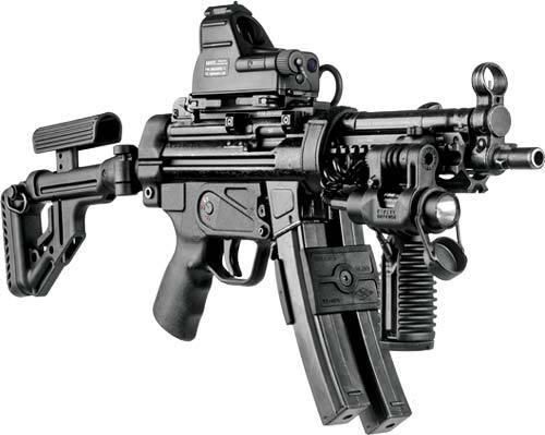 Планка FAB Defense MP5-SM для MP5. Матеріал - алюміній. Колір - чорний 1750 фото