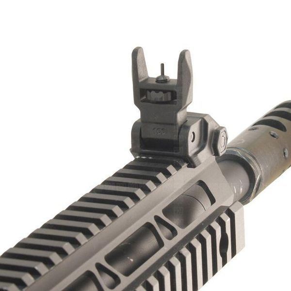 DLG TACTICAL (DLG-166) Low Front and Rear Sight Set, Black, Detachable on Picatinny, Flip-up
