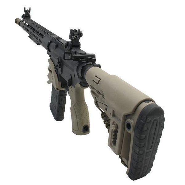 DLG TACTICAL (DLG-166) Low Front and Rear Sight Set, Black, Detachable on Picatinny, Flip-up