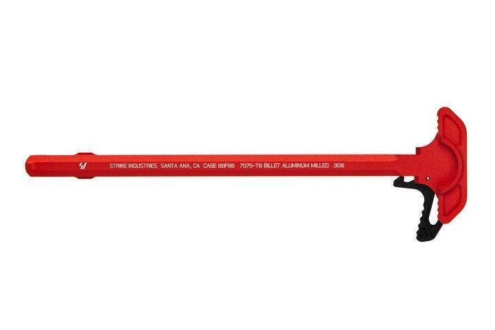 Strike Industries AR10 Charging Handle (Red)