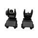 DLG TACTICAL (DLG-166) Low Front and Rear Sight Set, Black, Detachable on Picatinny, Flip-up