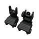 DLG TACTICAL (DLG-166) Low Front and Rear Sight Set, Black, Detachable on Picatinny, Flip-up