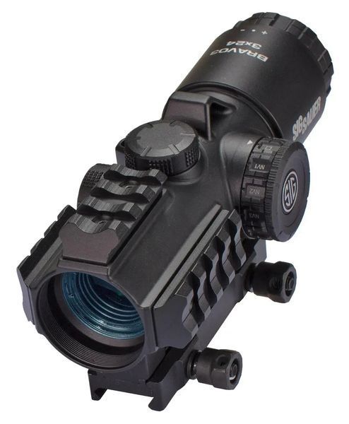 Прицел оптический SIG Sauer Optics Bravo3 Battle Sight, 3x24mm horseshoe dot illum reticle. 1230 фото