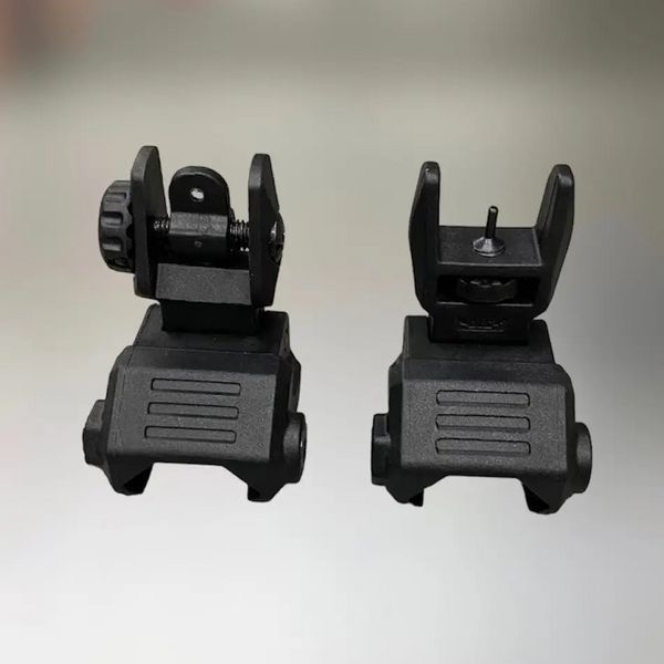 DLG TACTICAL (DLG-166) Low Front and Rear Sight Black on Picatinny
