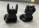 DLG TACTICAL (DLG-166) Low Front and Rear Sight Black on Picatinny