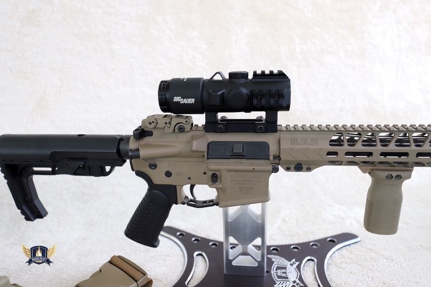Прицел оптический SIG Sauer Optics Bravo3 Battle Sight, 3x24mm horseshoe dot illum reticle. 1230 фото