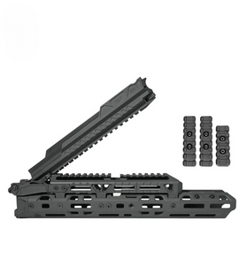 Цівка довга з кришкою для АК Cerakote - armor black 8691 фото