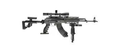 Система планок FAB для AK 47/74, 5 планок, алюминий, черная 2905 фото