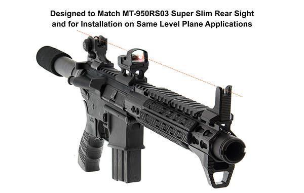 Фиксированная низкопрофильная мушка UTG для AR15 - Picatinny - Черная 0054 фото