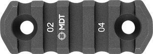 MDT Rail for M-LOK. Weaver/Picatinny. 2.5" (5 slots)