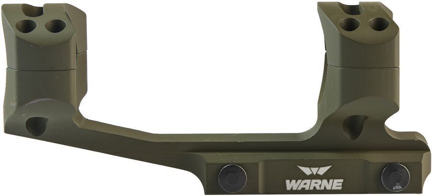Крепление-моноблок Warne X-Skeleton Mount. d - 30 мм. Ultra High. Weaver/Picatinny. Зеленый 2518 фото