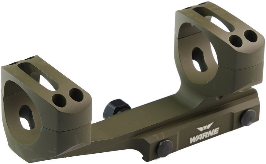 Крепление-моноблок Warne X-Skeleton Mount. d - 30 мм. Ultra High. Weaver/Picatinny. Зеленый 2518 фото