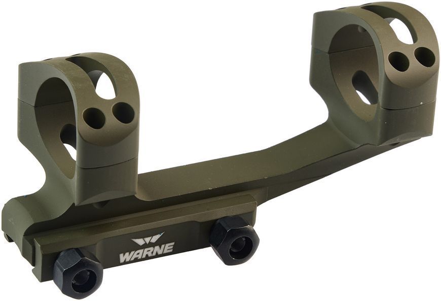 Крепление-моноблок Warne X-Skeleton Mount. d - 30 мм. Ultra High. Weaver/Picatinny. Зеленый 2518 фото
