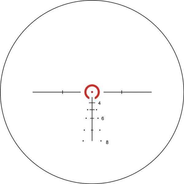 Прицел оптический XD Precision Black-C.Q.B F2 1-6x24 сетка BDC 2162 фото