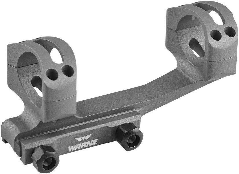 Крепление-моноблок Warne X-Skeleton Mount. d - 30 мм. Ultra High. Weaver/Picatinny. Серый 2521 фото