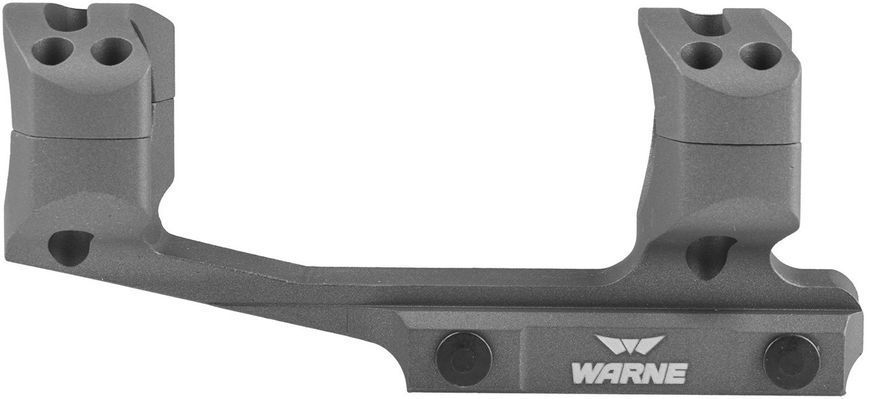 Крепление-моноблок Warne X-Skeleton Mount. d - 30 мм. Ultra High. Weaver/Picatinny. Серый 2521 фото