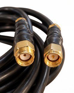 KSR-400 PVC Coaxial Cable Set, 2 &times; 30 m, with RP-SMA (male &ndash; female) Connectors