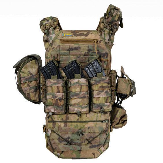 Плитоноска Warmor gen.3 Pro Max із системою швидкого скидання і 7 підсумків Мультикам 5090 фото