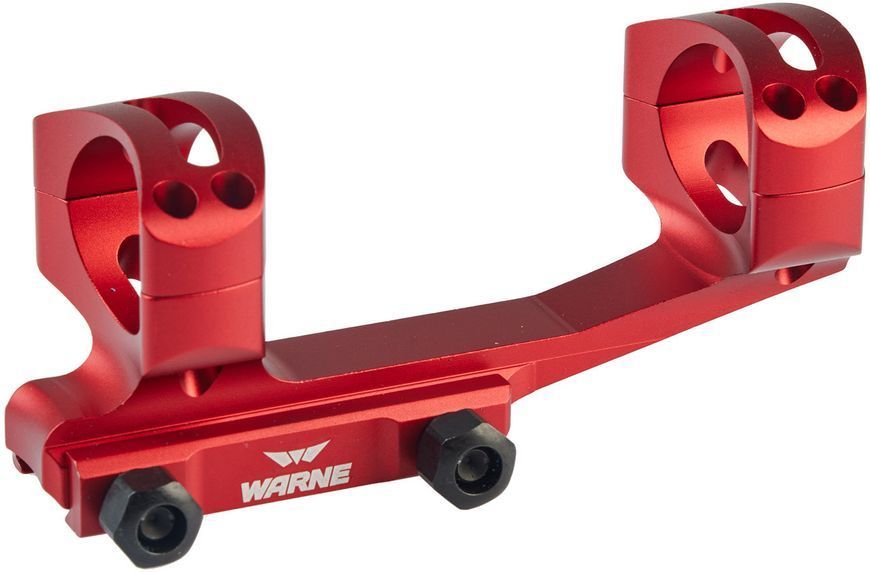 Кріплення-моноблок Warne X-Skeleton Mount. d - 30 мм. Ultra High. Weaver/Picatinny. Red 2522 фото