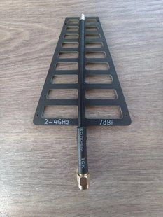 Aeronetix 2 - 4 GHz RP-SMA FPV control/video channel log-periodic antenna