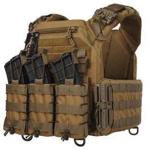 Плитоноска Warmor gen.3 Pro із системою швидкого скидання та 3 підсумками Койот 5095 фото