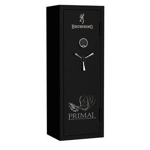 Safe BROWNING "Primal" 148x56x45 textured black, gray chrome handles, electric lock