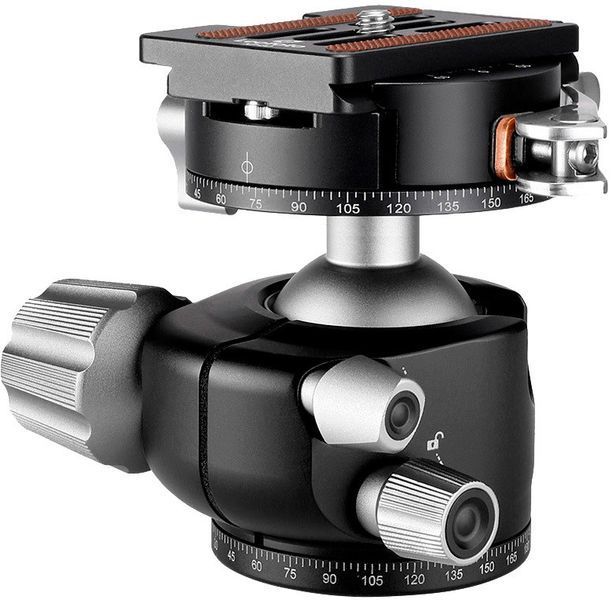 Leofoto LH-36PCL+NP-50 Ball Head with ARCA Clamp. Ball: 36 mm