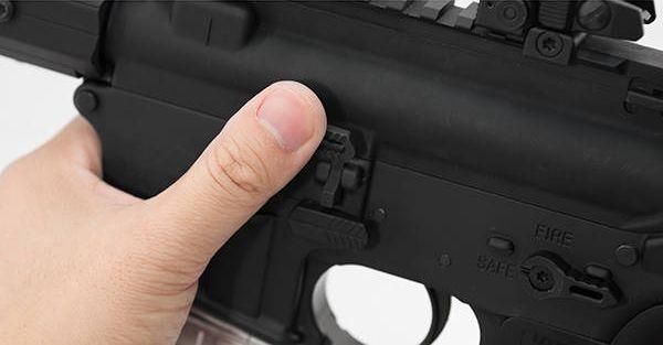 UTG AR-15 Bolt Catch Lever with Extended Button TLT-TKSBC. Black