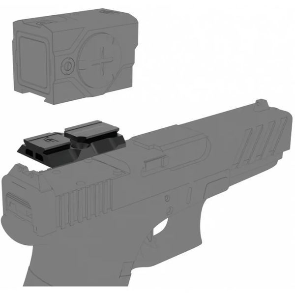 Переходник Vector Optics с MOJ платформы (Trijicon RMR) на VOD footprint (SCRD-63 series) 6432 фото
