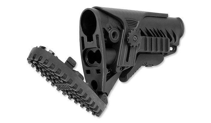 FAB Defense GLR-16 PCP Telescopic Stock with Adjustable Cheek Riser for AR15/M16