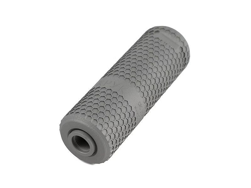 Minitoad Sound Moderator-Flash Hider on 1/2"-28, 5.56 mm AR Grey CRC 3SF002-MIL