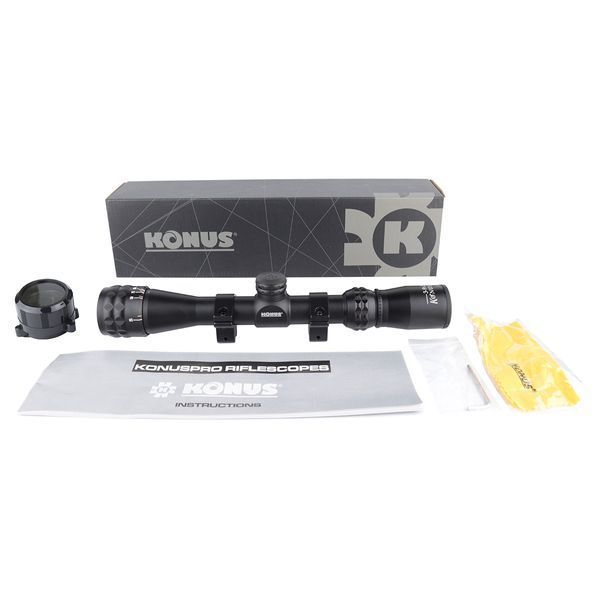 Оптичний приціл KONUS KONUSPRO 3-9x32 30/30 з кільцями 5233 фото