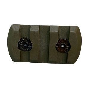 Picatinny Rail for M-LOK, Olive, DLG TACTICAL (DLG-109) 3 Slots, Picatinny Rail for M-LOK
