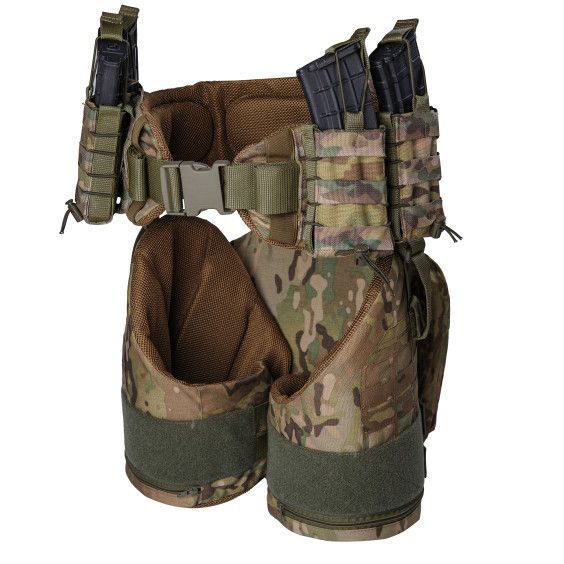 Ballistic leg protection thighs and RPS Warbelt class 1