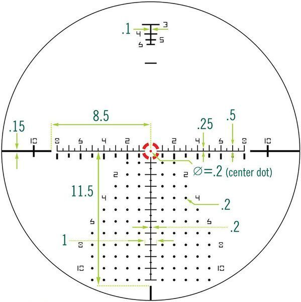 Vortex Razor HD Gen III 1-10x24 F1 Rifle Scope with EBR-9 Illuminated Reticle
