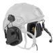 Active headphones with communication headset Earmor M32H for helmets. Color: Black