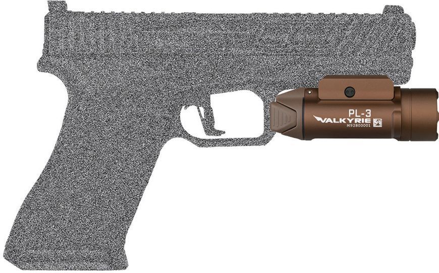 Olight PL-3 Valkyrie Flashlight. Desert Tan