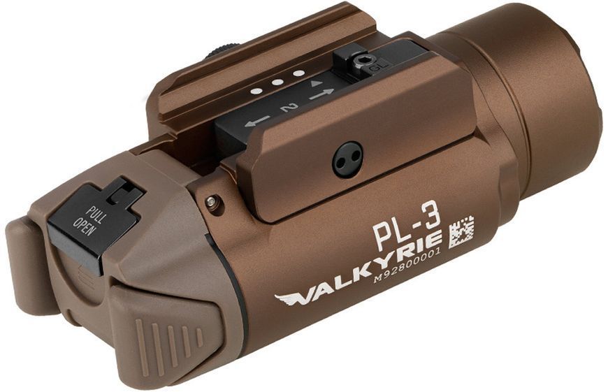 Olight PL-3 Valkyrie Flashlight. Desert Tan