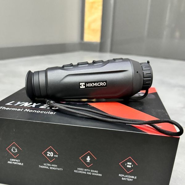 Thermal imager monocular HikMicro Lynx LH25 2.0, 384&times;288, 50 Hz, 25 mm lens, OLED 1024 &times; 768, Wi-Fi