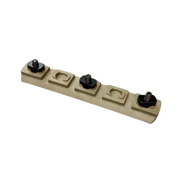 Picatinny Rail for M-LOK, Coyote, DLG TACTICAL (DLG-112) 9 Slots, Picatinny Rail for M-LOK