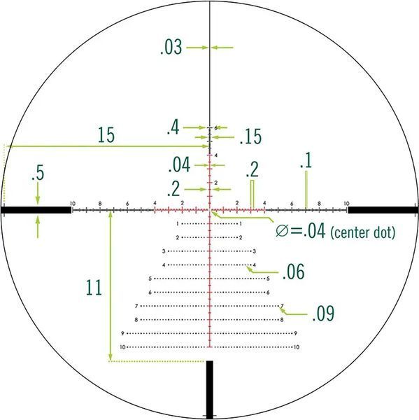 Vortex Razor HD LHT 4.5-22x50 FFP Rifle Scope XLR-2 (MRAD) Illuminated Reticle