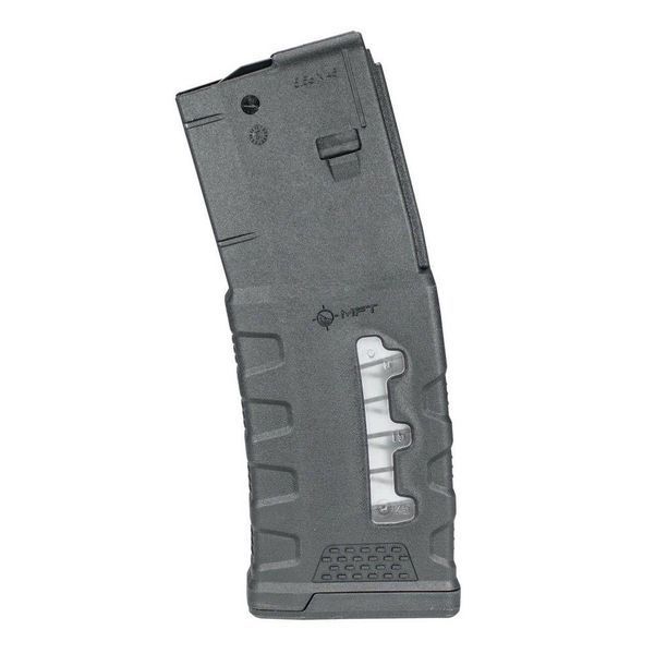 MFT Polymer Magazine with Window for AR-15/M4 - 5.56 x 45 mm 30 rounds. Color Black - EXDPM556-W-BL