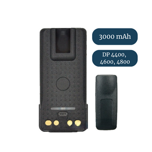 Акумулятор для рацій Motorola DP4400/4600/4800, PMNN4409BR (3000 mAh), type-c Premium 8219 фото